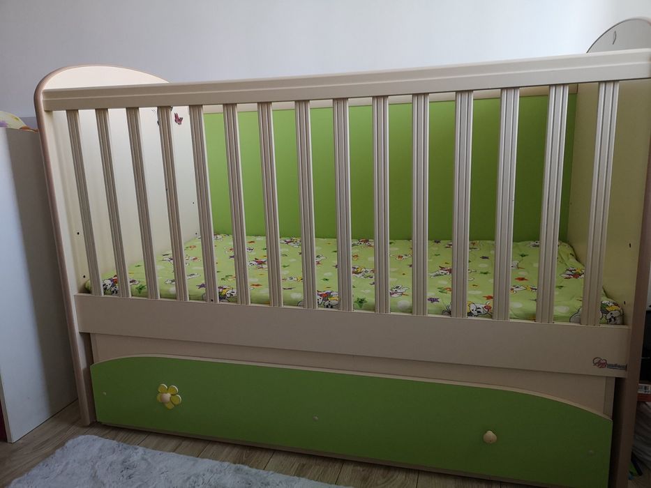 Детска дървена кошара, размер 70/140