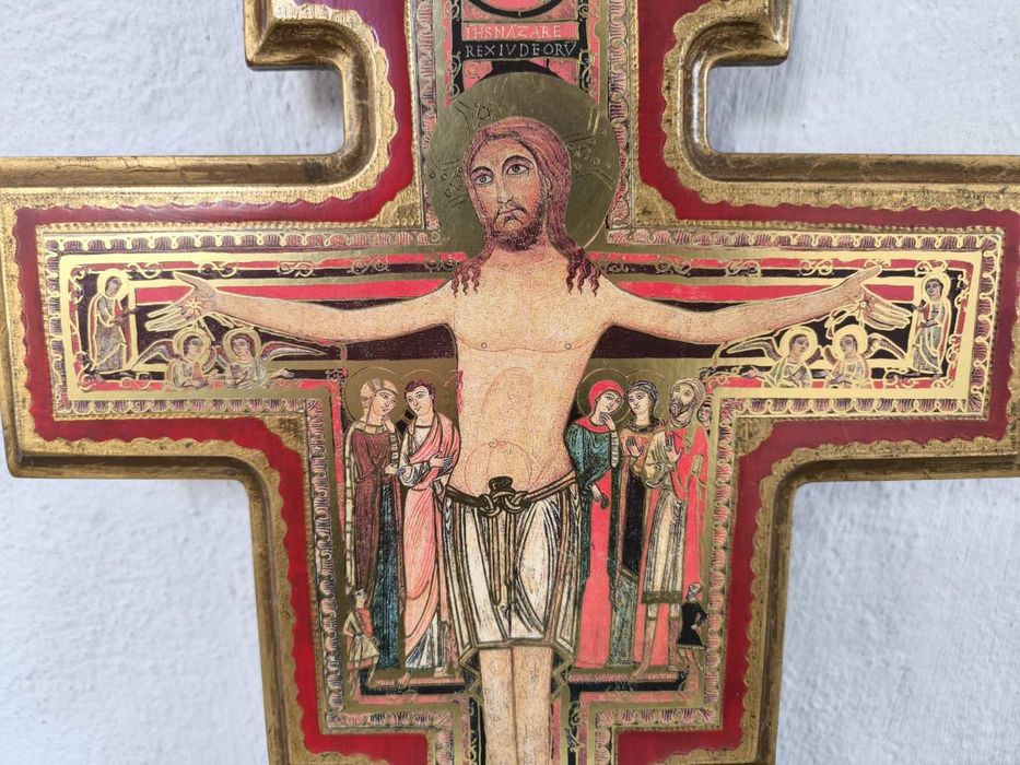 Продавам кръстовидна икона Разпятие Христово Италия