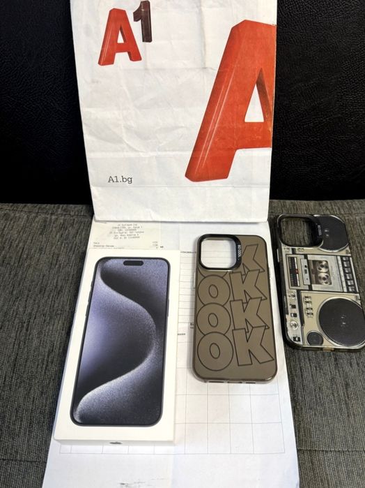 КАТО НОВ 256GB iPhone 15 Pro Max A1 Гаранция 2025 Blue | Син