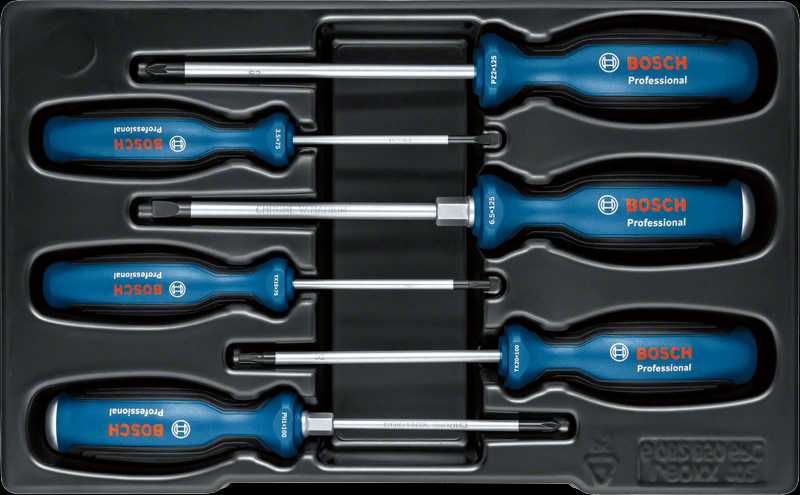 ПРОМОЦИЯ!Комплект отвертки 1600A02CV3 6 части SL/PH/PZ/TX Bosch