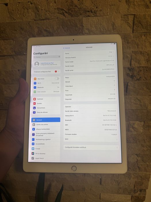 iPad Pro 12.9 inch 2nd gen cellular 512gb