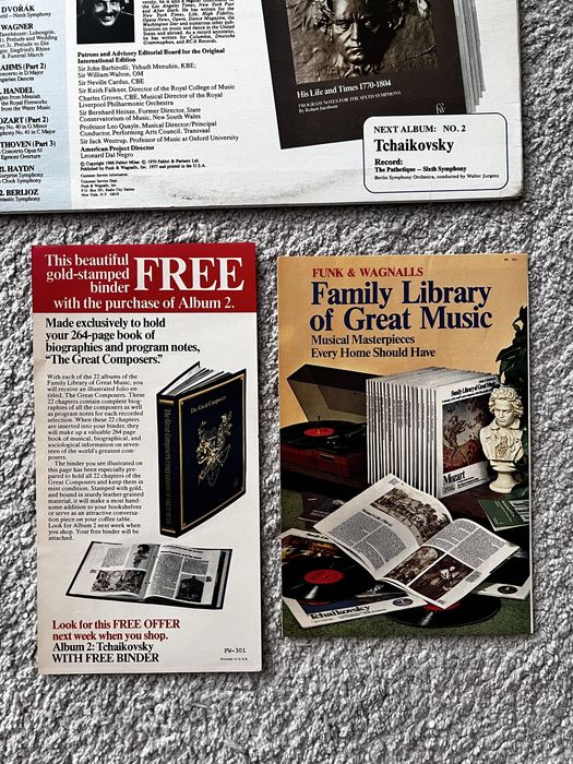 Винтажная Виниловая пластинка Людвиг ван Бетховен