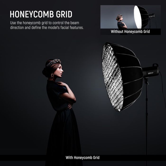 Параболичен. Софтбокс. Грид. Фото. Видео. Осветление