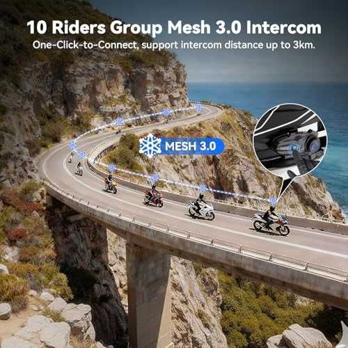 Мото интерком XGP X10 Mesh 3.0 10 ездачи Bluetooth 5.3
