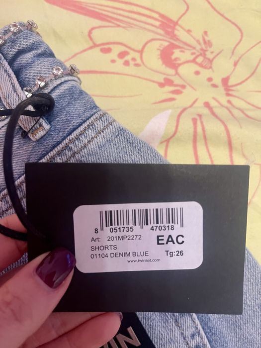 Къси дънкови панталонки Twinset