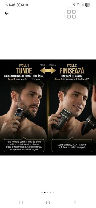 Aparat de ras mantis