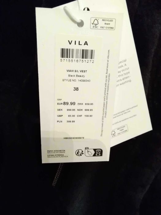 Vestă damă Vila, stil cojocel, nouă