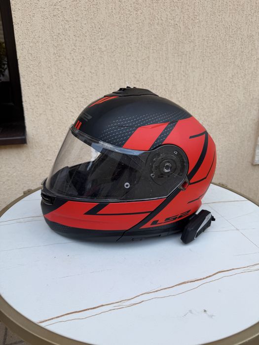 Casca moto LS 2 culoare rosie