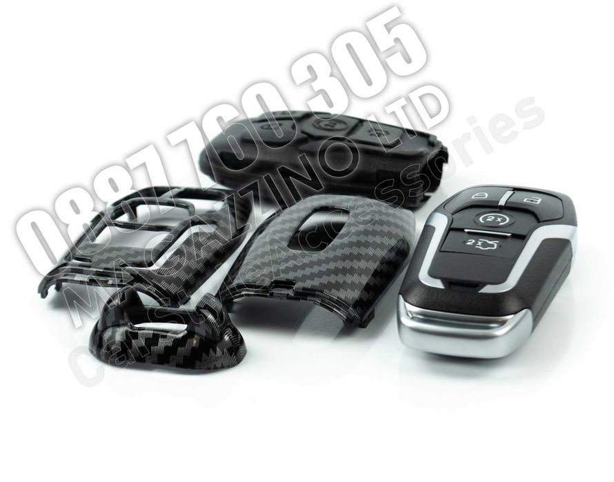 Карбонова Кутийка за Ключ Форд Калъф за Ключ Ford