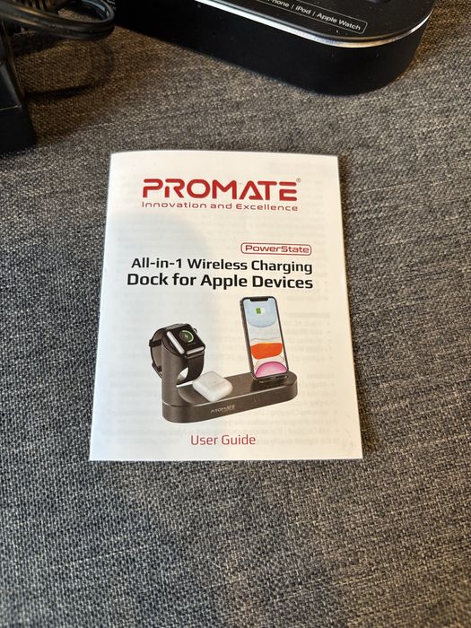 Stație de încărcare wireless iPhone, AirPods, Apple Watch