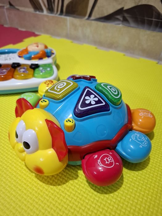 Set 2 jucarii interactice Pian vesel  catelus Vtech si buburuza intera