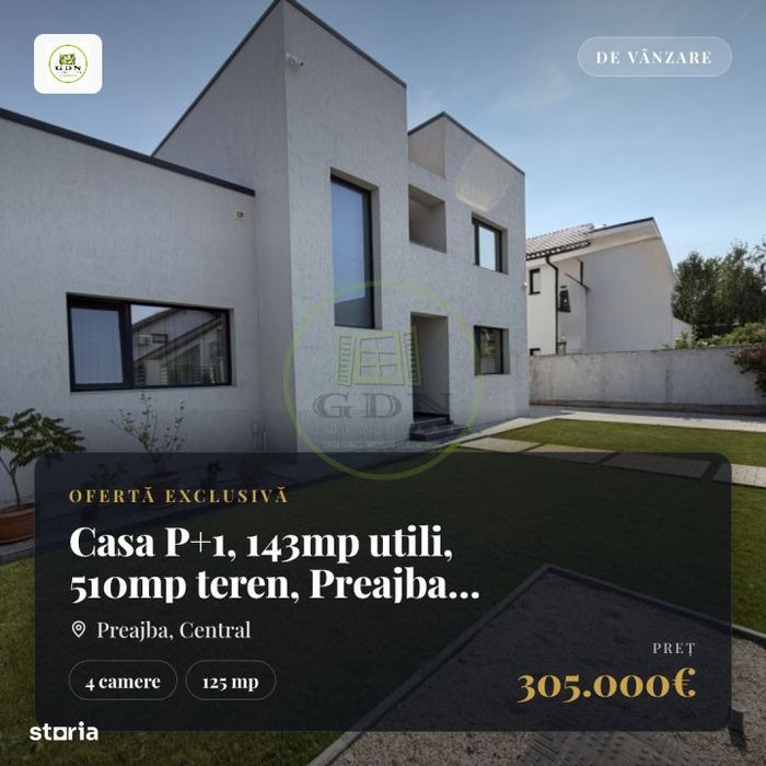 Casa P+1, 143mp utili, 510mp teren, Preajba zona Selgros