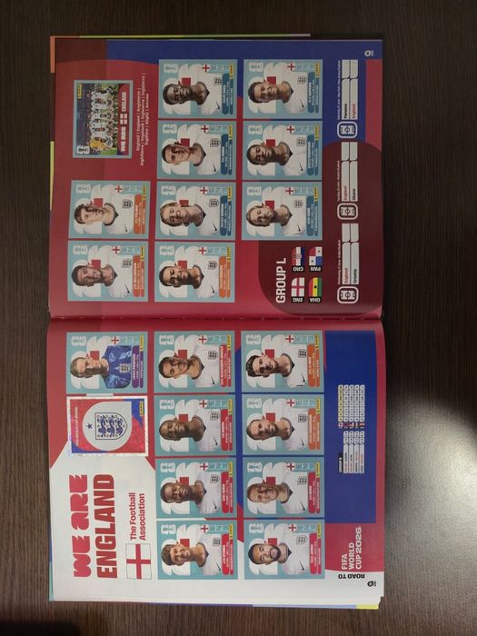 Colectia completa 100% de abtibilduri Originale Panini World Cup 2026