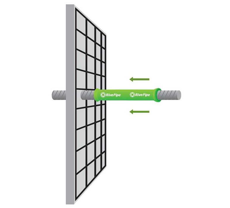 Кофражна тръба с конус за многократна употреба - Ф25мм.