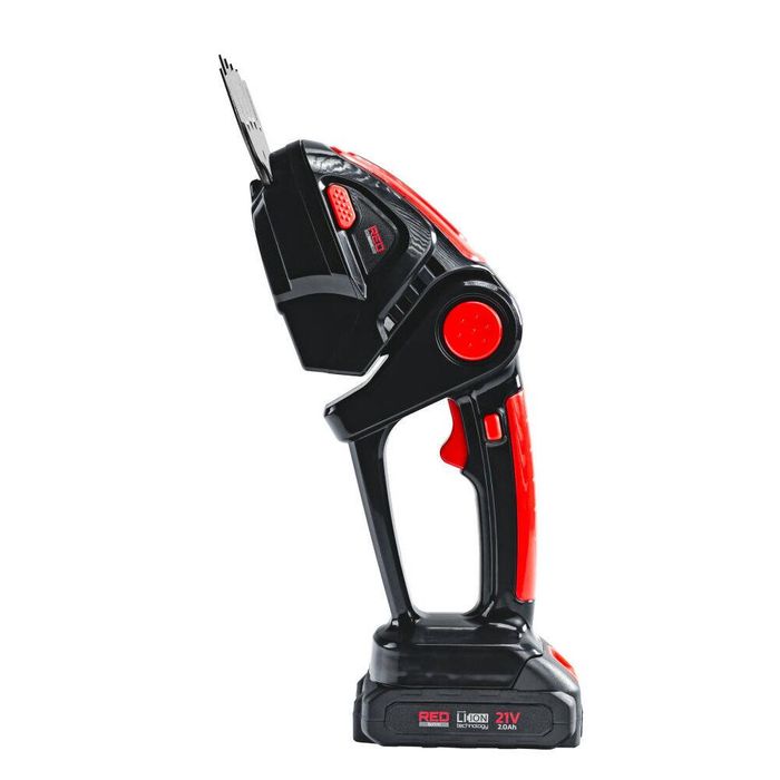 Foarfeca electrica pe acumulator pentru tuns iarba, arbusti, 21 V, Red
