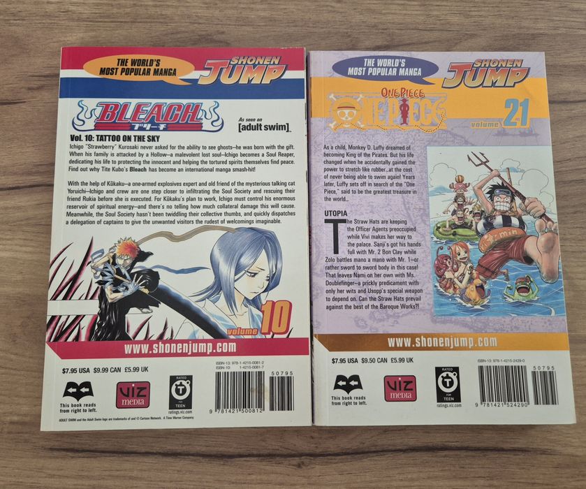 One Piece & Bleach manga