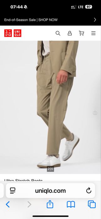 костюм и брюки uniqlo