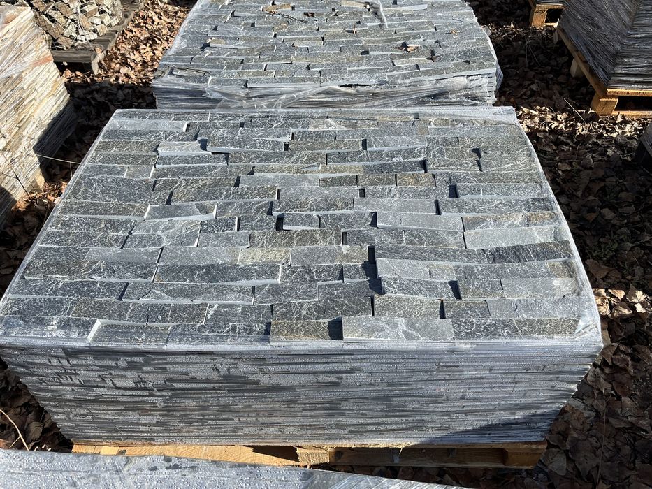 Гнайс Черен антрацит оформен естествен камък