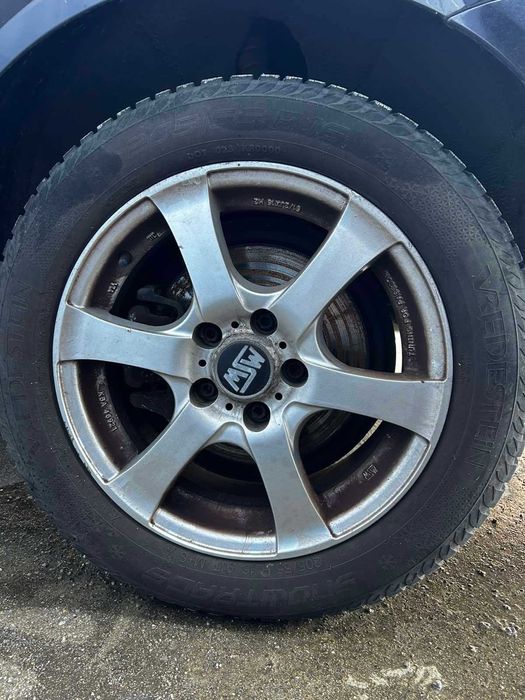 Джанти MSW 5х112 и гуми 205/55 R16 91T от VW Passat
