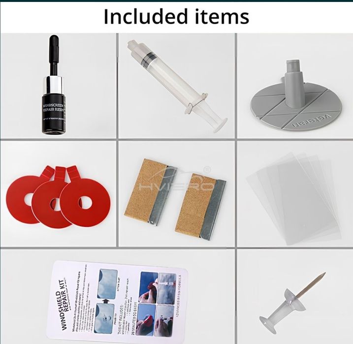 Kit reparație parbriz / kit reparație geam ciobituri fisuri parbriz