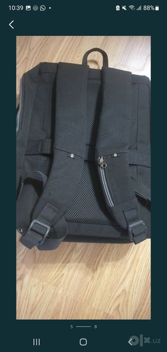 Портфель рюкзак чёрный для ноутбука