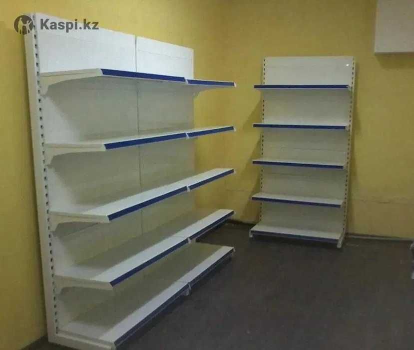 Металлические стеллажи, островные полки витрины торговые для магазина