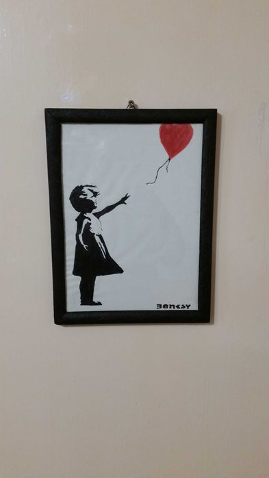 Картина от най известният неизвестен художник на света. Банкси.