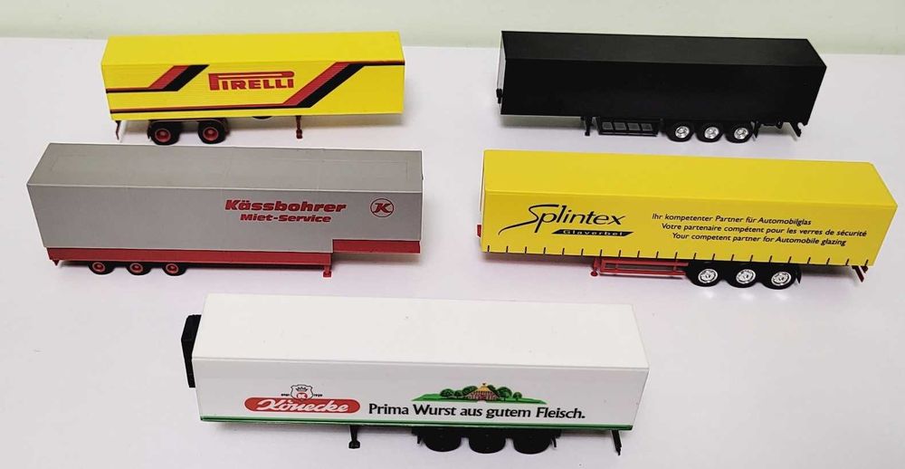 machete semiremorca Busch, Wiking Herpa scara 1:87 diorama H0