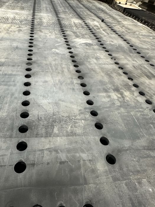 Резка резины капролоктана чпу