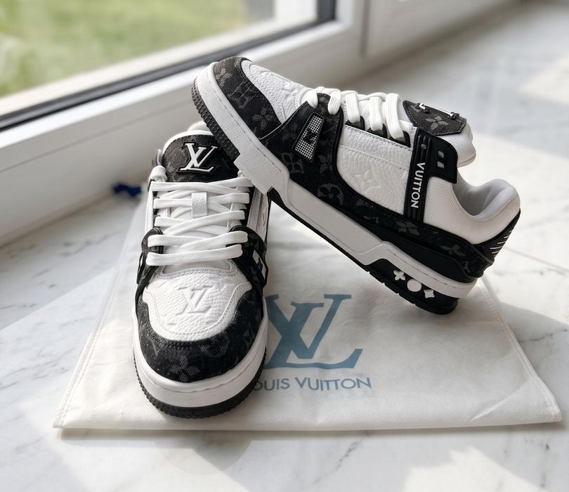 Adidasi LV Trainer Negru Alb - Calitate Premium