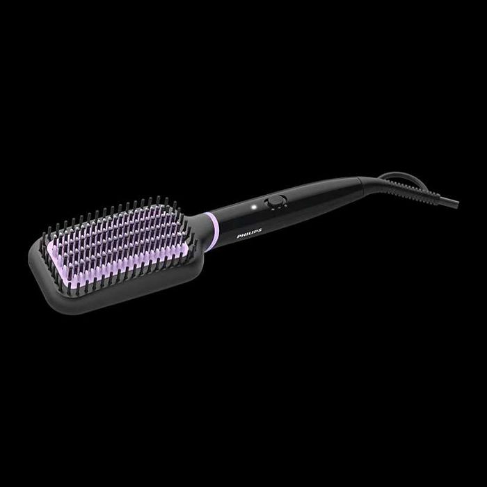 Продавам стилизираща четка за коса с горещ въздух Philips BHH880/00, Технология ThermoProtect, Керамични плочи с турмалин