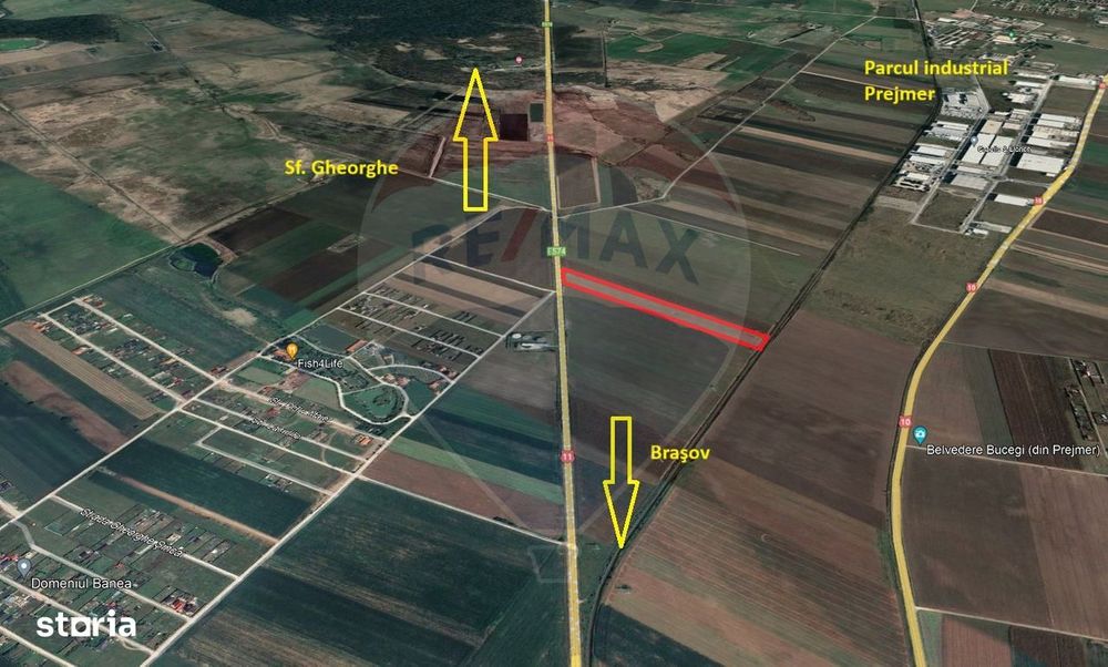 Teren intravilan cu PUZ, 20000 mp, Hărman, DN 11