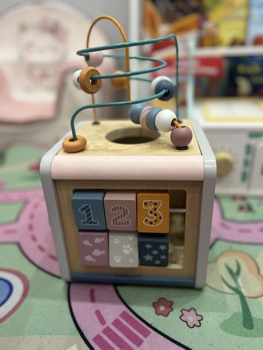 Дървен дидактически куб Polar B