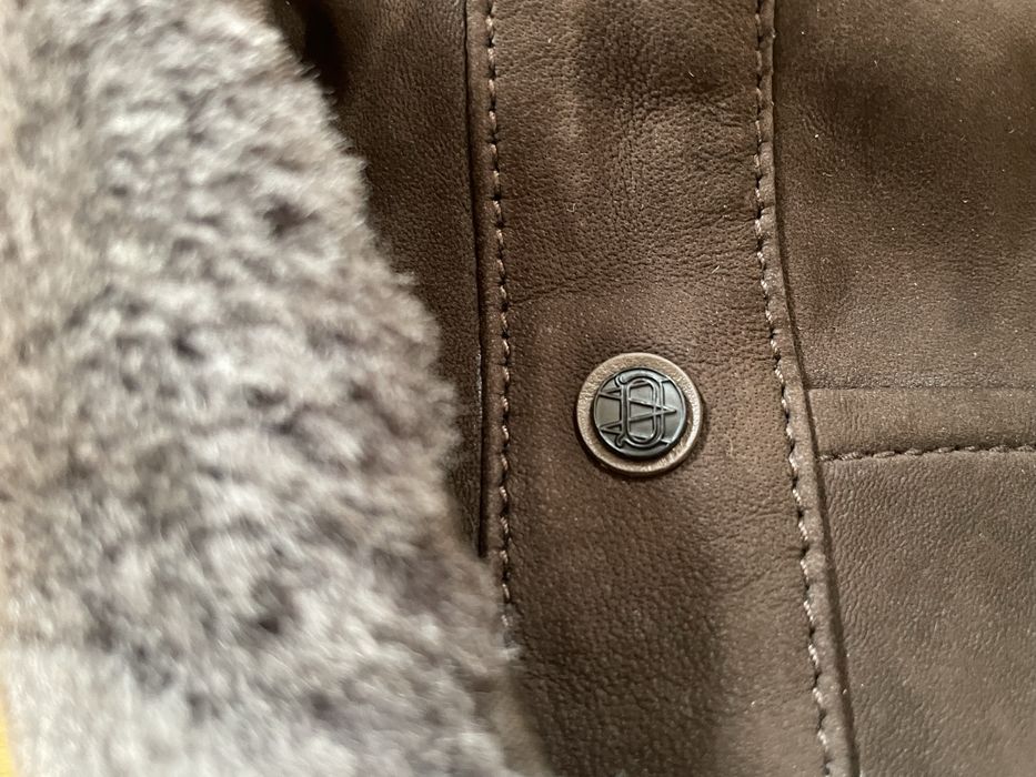 Geacă de piele Massimo Dutti nouă