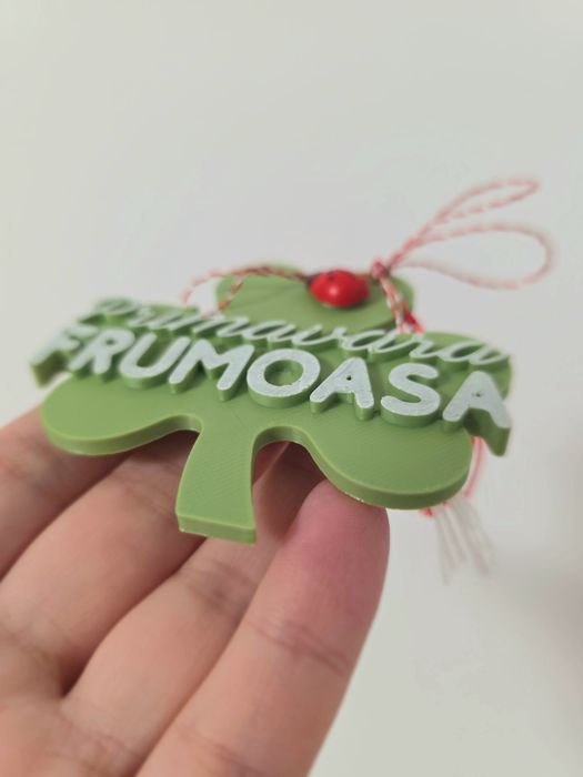 Martisoare magnet 6 buc Primavara frumoasa  70x70 mm
