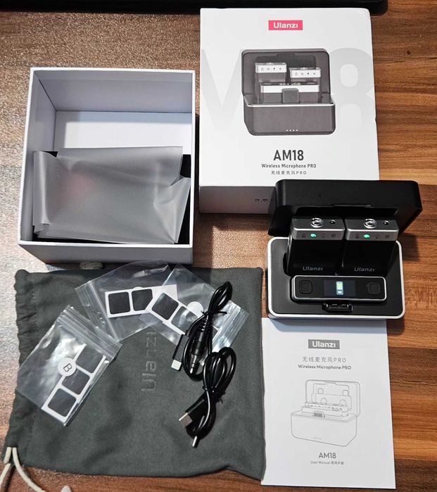 Ulanzi AM18 — 2 микрофона + приемник, тип влогърски
