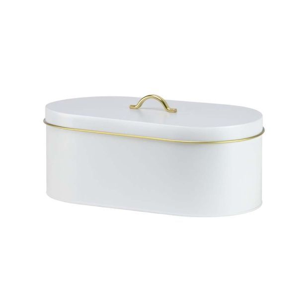 Метална кутия за хляб в бяло или черно