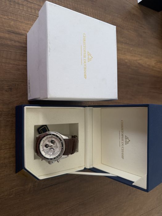 Christophe Duchamp Volcan CD7901-03 – хронограф, сапфир, 44 мм, пълен комплект