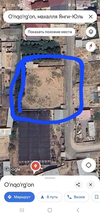 QIBRAY tumani o'nqo'rg'on maxallada 20 sotix Yer sotladi