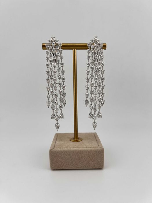 Серьги "Бриллиантовый водопад"