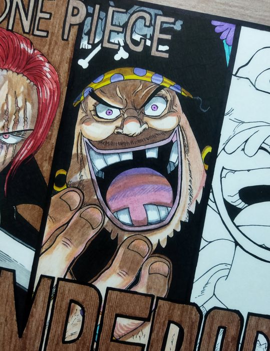 One piece art on A3 paper