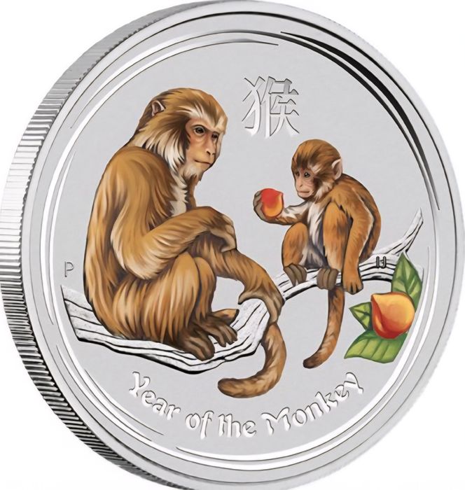 1 oz, Цветен лунар, 2016