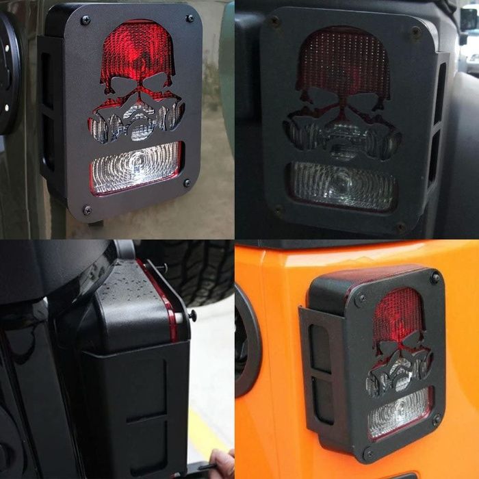 Protectii aparatori stopuri Jeep Wrangler JK 2007-2017 "GAS MASK" otel