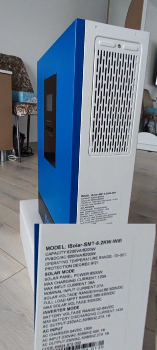 Invertor Solar Hibrid EASUN Upgrade PROTOCOL 2026 cu o singura iesire de 6KW