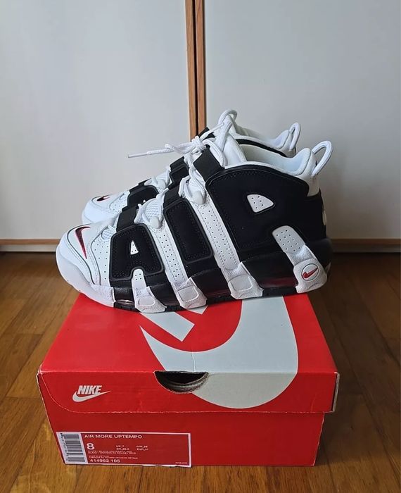 Adidasi Nike Uptempo Scottie Pippen White&Black