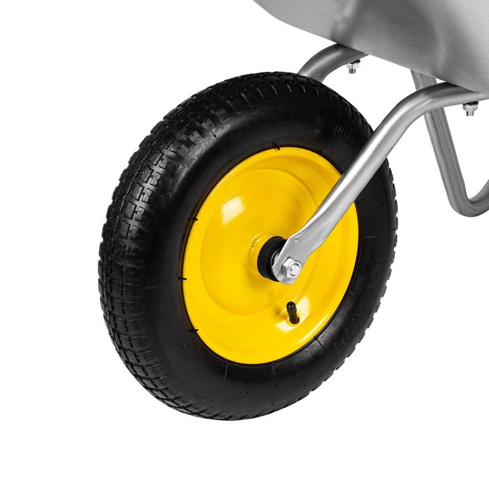 Тачка садовая, грузоподъемность 90 кг, оцинк. рама, объем 65 л Сибртех