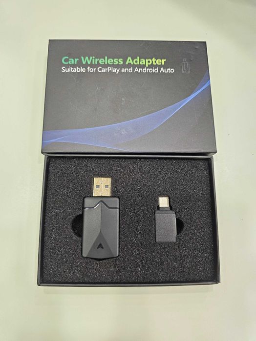 Wireless CarPlay/Android Auto Adapter – безжичен адаптер 2 в 1