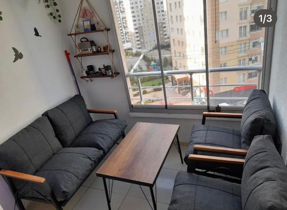 Комплект двуместно канапе ,две кресла и маса за градината - 250€