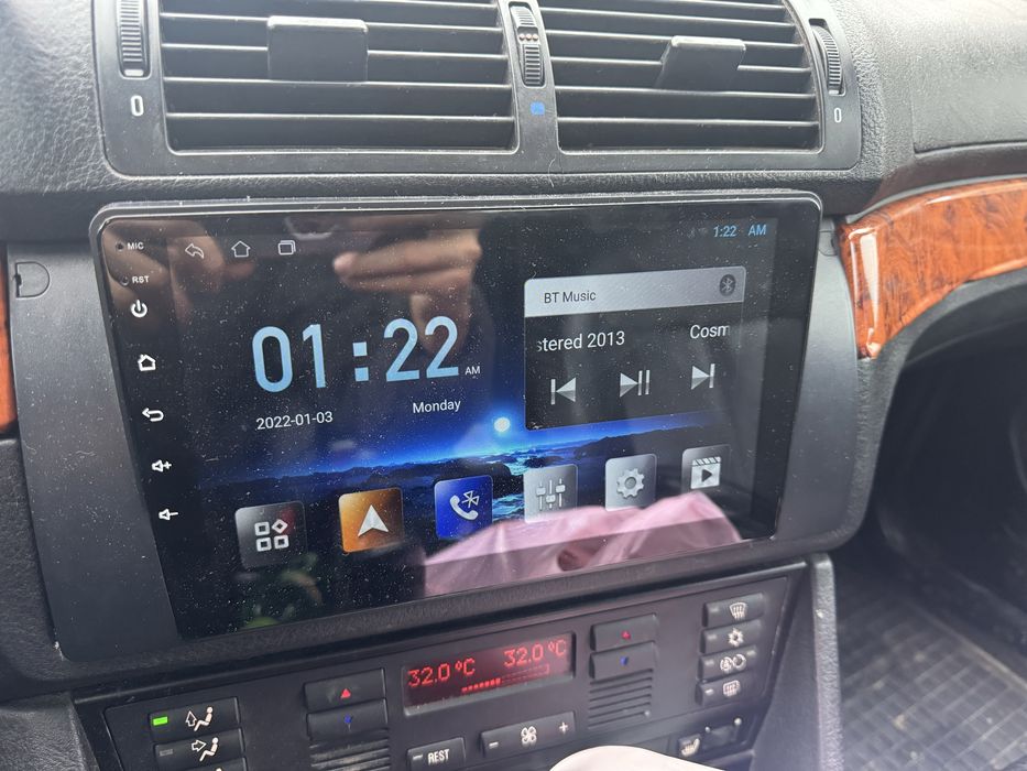 Андроид магнитолла с рамкой для бмв е39