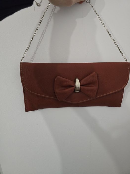 Geanta plic elegant maro